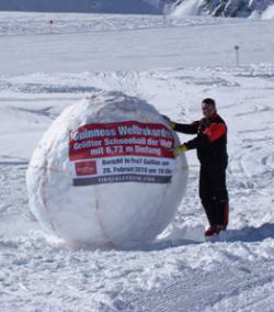 Pitztal, la palla di neve da Guinness 