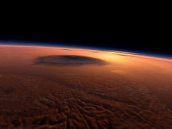 olympus mons marte vulcano montagna spazio