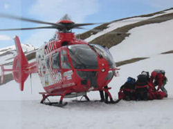 soccorso alpino incidente sci ragazzo grave montagna