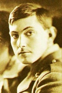 Primo piano dell'alpinista inglese George Mallory