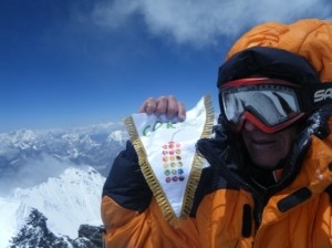 Denis Urubko sulla cima del Lhotse