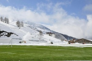 Il campo di calcio del Sestriere