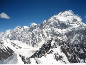 La parete nord del Gasherbrum I