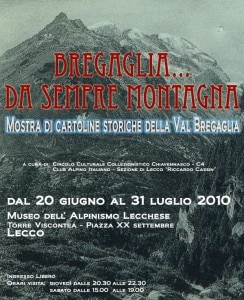 Locandina della mostra Bregaglia da sempre montagna