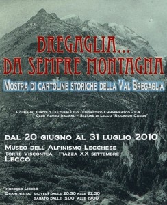 Locandina della mostra Bregaglia da sempre montagna