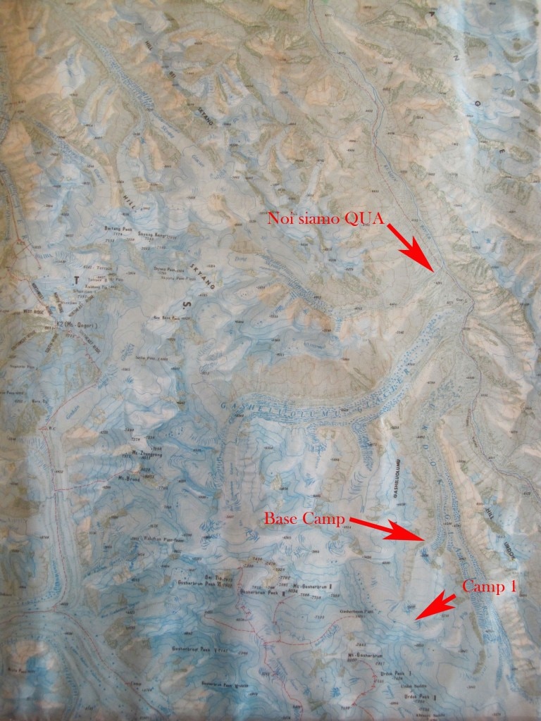 Mappa Gasherbrum Nord