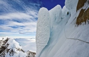 Quasi in vetta alla Torre Egger (Photo Thomas Senf)