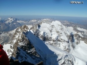 Dalla vetta del Pizzo Bernina Dalla vetta del Pizzo Bernina