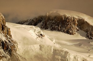 Rocher rouges al monte Bianco