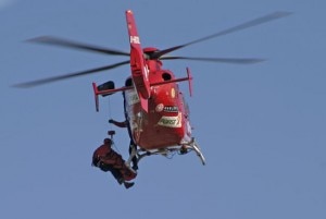 L'elicottero dell'Aiut Alpin