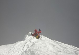 Messicano Badia Bonilla in cima al Manaslu