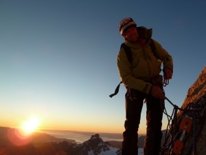 Adam Holzknecht sul Cerro Torre