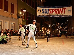 Fulvio Scola del team vincitore della gara dall'anno scorso (Photo skisprint.usprimiero.com)