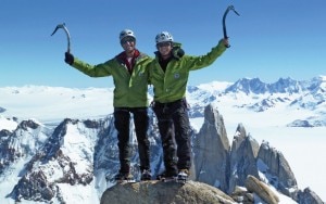 Adam Holzknecht e Hubert Moroder in vetta al Fitz Roy