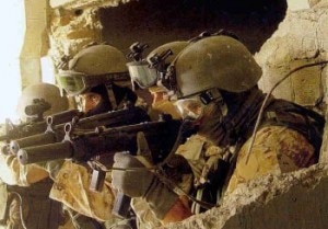 Gli alpini in azione