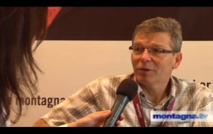 Mick Fowler durante l'intervista con Sara Sottocornola, Montagna.tv