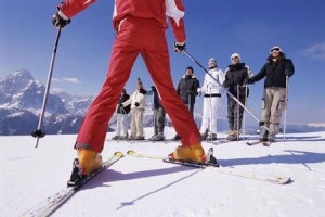 Lezione di sci (Photo Getty courtesy of www.metro.co.uk)