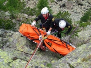 Barella soccorso cnsas (Photo Il Giornale della Protezione civile)