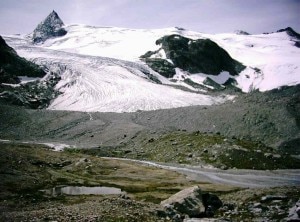 Lingua di un ghiacciaio alpino del monte Ruitor (Photo Vialeattea.net)