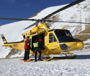 Imbarco soccorritori a Campo Imperatore (Photo Cnsas Abruzzo)