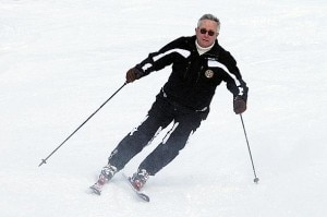 Giulio Tremonti sugli sci