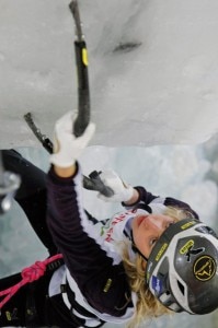 Angelika Rainer in gara (Photo courtesy Salewa)