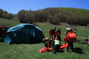 Soccorso alpino in azione Soccorso alpino in azione