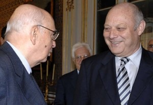 Luis Durnwalder con Giorgio Napolitano