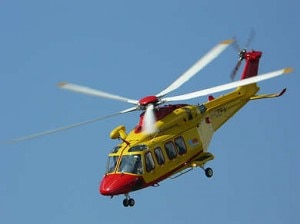 L'elicottero del soccorso alpino