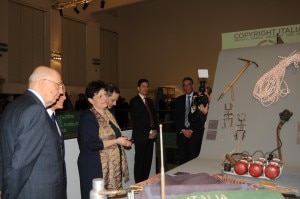 Il presidente Napolitano visita la mostra
