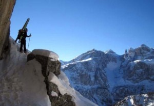 Freeride in Dolomiti (Photo F. Tremolada courtesy of www.versantesud.it)