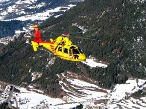 Un elicottero di soccorso