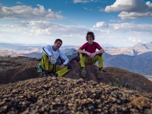 Pietro Dal Pra e Adam Ondra (Photo Climb for life)