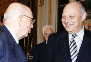 Il presidente Napolitano con Durnwalder