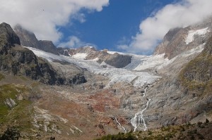 Il ghiacciaio Lex Blanc in Val Veny