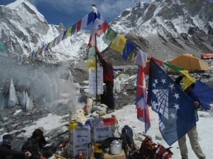 Un momento della puja