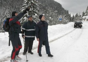 I carabinieri sulle piste