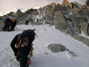 Salita all'Aiguille du Chardonnet (Photo courtesy Scuolaguidodellatorre.interfree.it)