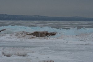 Lake Superior ghiacciato