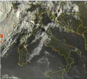 Perturbazione in arrivo (Photo courtesy www.3bmeteo.com)