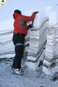 Sezione di neve sul Cerro Bayo (Photo courtesy Kairn.com)