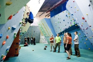 Indoor rock climbing