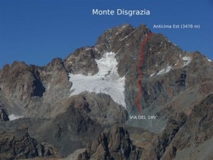 149°, la nuova via sul Monte Disgrazia (Photo Michele Comi)