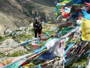 Cristian Balducci in una foto della spedizione al Cho Oyu (Photo 8201CriBa)