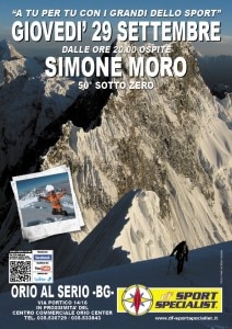 Simone Moro ad Orio al Serio