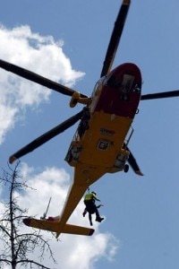 L'elicottero del Soccorso alpino