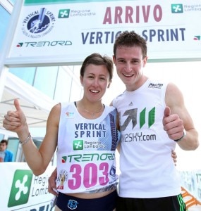 I vincitori della Vertical Sprint: Valentina Belotti e Thomas Dold (Photo courtesy of www.verticalsprint.it)