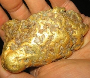 Pepita d'oro (Photo courtesy of www.akmining.com)