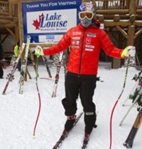 Lo sciatore canadese Erik Guay a Lake Louise(© THE CANADIAN PRESS/Frank Gunn)