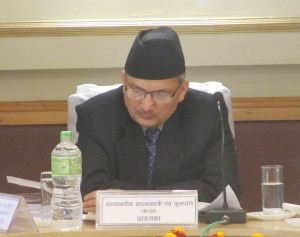 Il Primo Ministro nepalese Baburam Bhattarai al Nast Il Primo Ministro nepalese Baburam Bhattarai al Nast